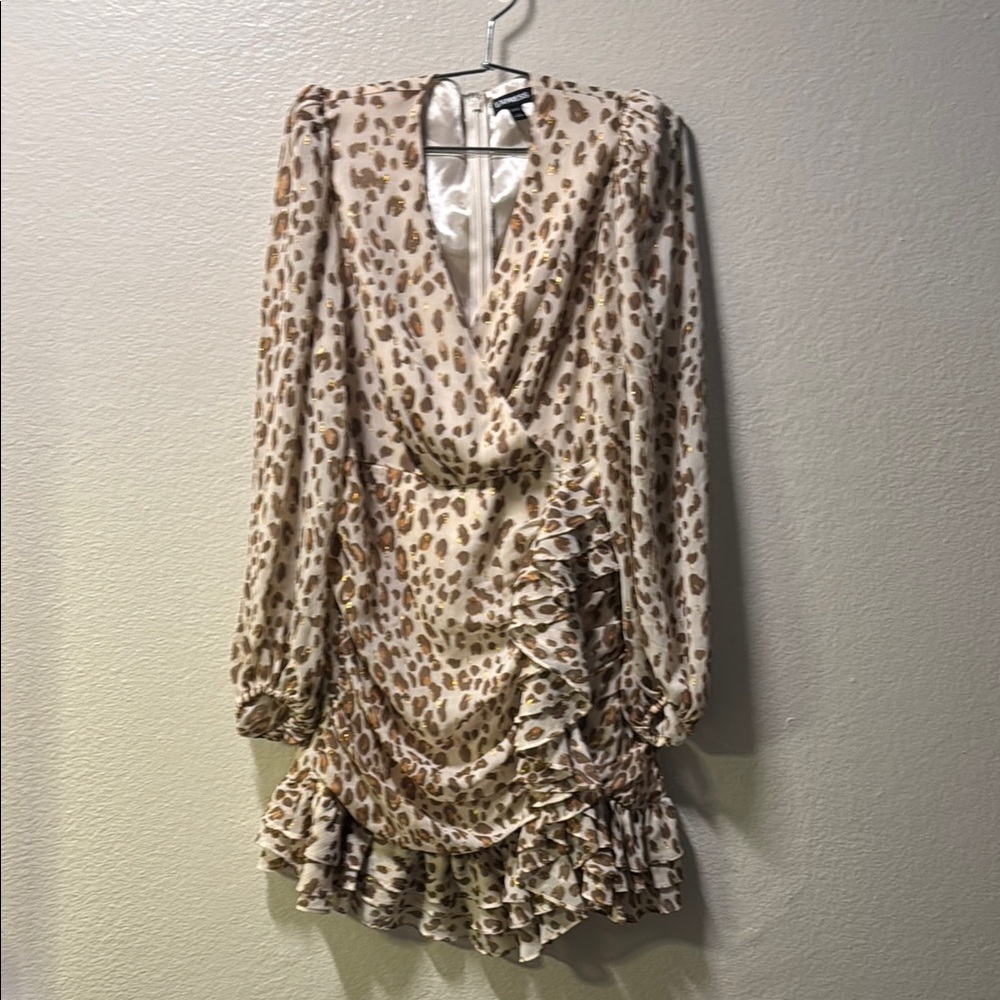 Leopard Print Wrap Dress